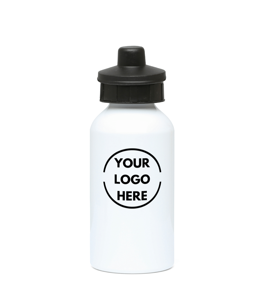 400ml Water Bottle Your Logo Black