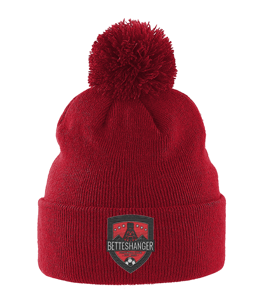 Betteshanger FC Logo Pom Pom Beanie