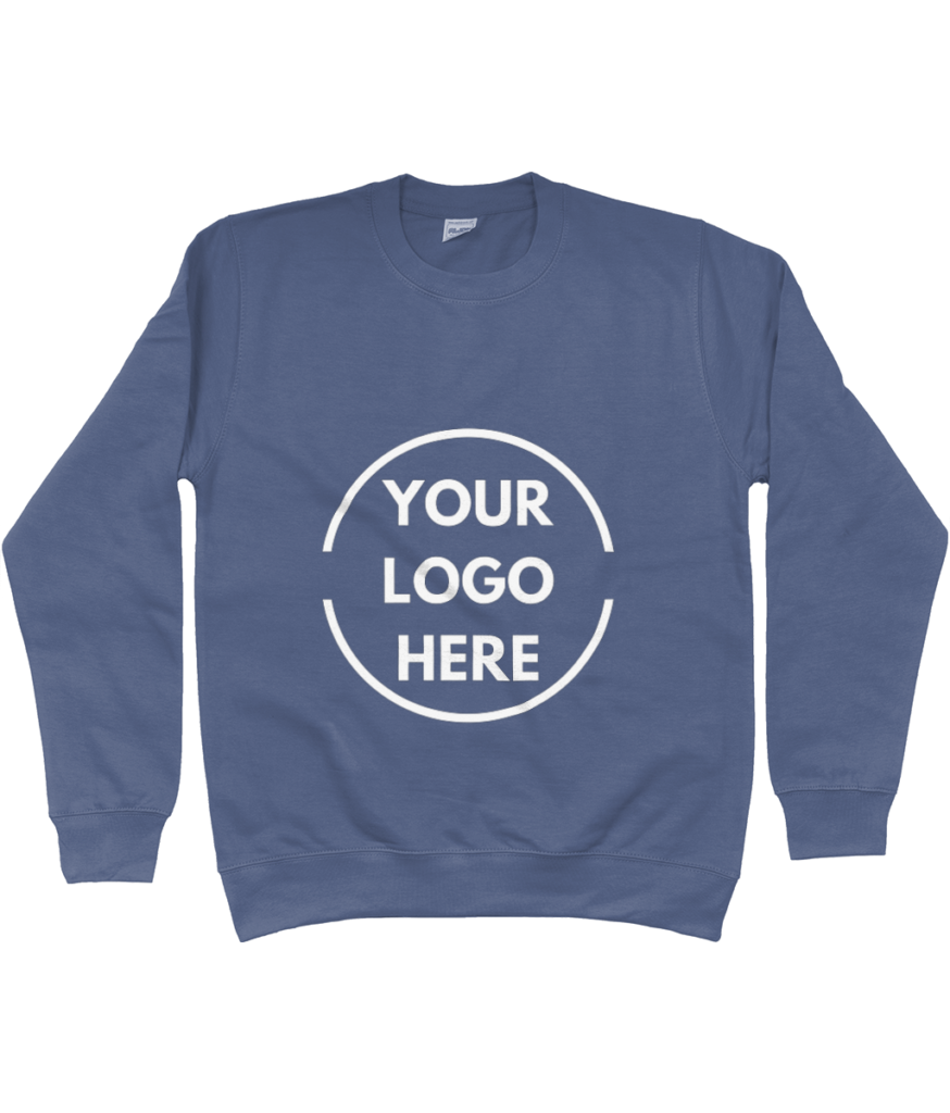 AWDis Sweatshirt Your Logo White