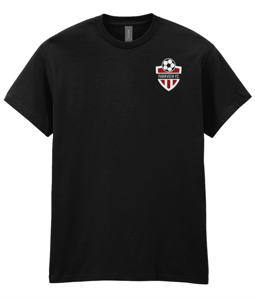 Gildan Heavy Cotton T-Shirt Chain Link - Front - 10x10cm-left-chest Chain Link - Back - 32x50cm